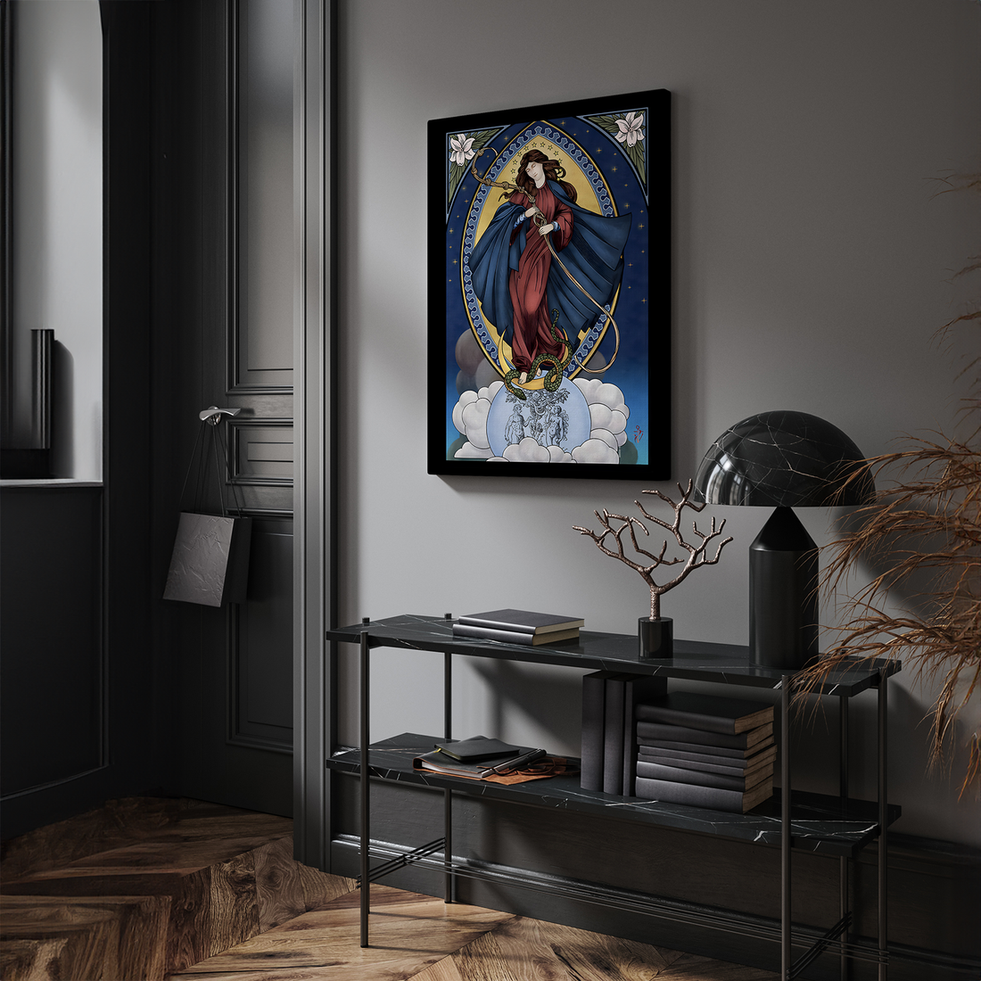 Mary Untier of Knots Premium Canvas Wall Print