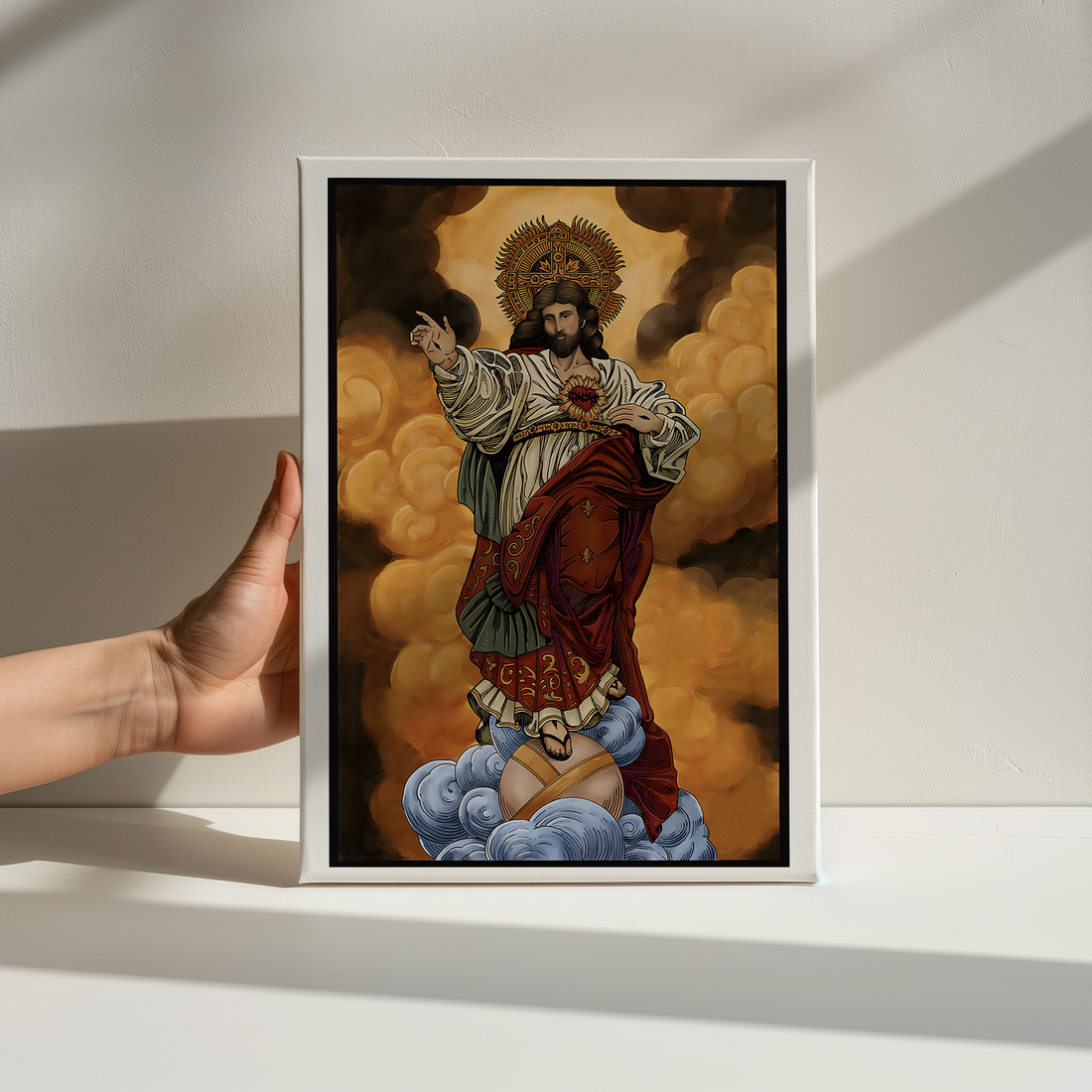 The Sacred Heart Premium Canvas Wall Print