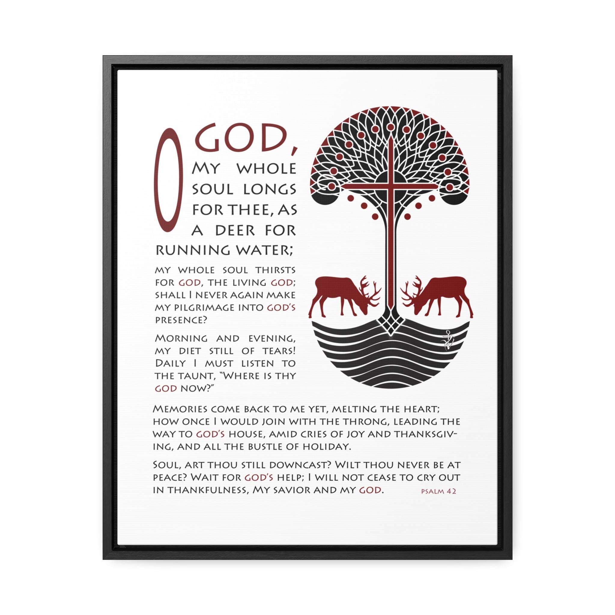 Psalm 42 Gallery Canvas Wall Art Print