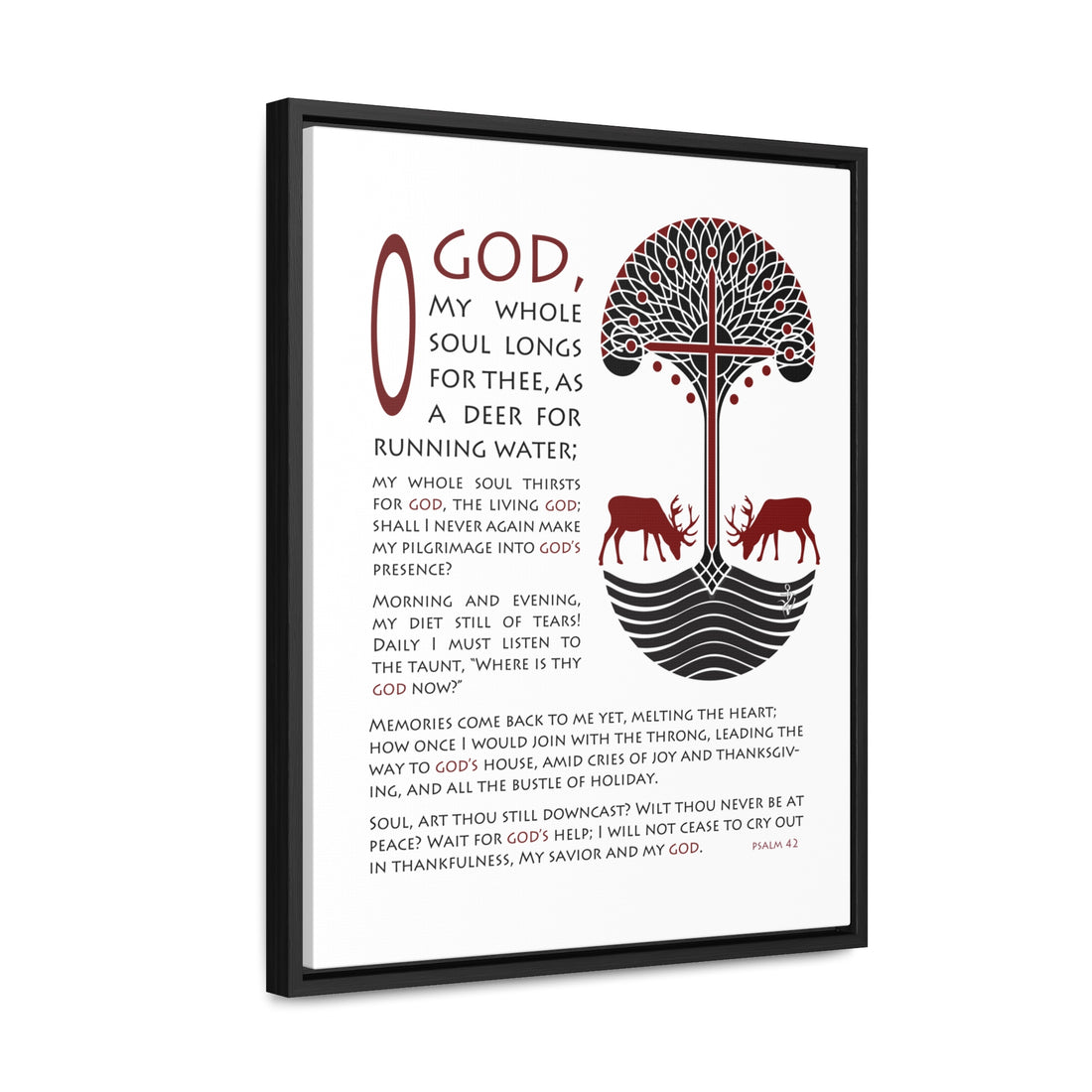 Psalm 42 Gallery Canvas Wall Art Print