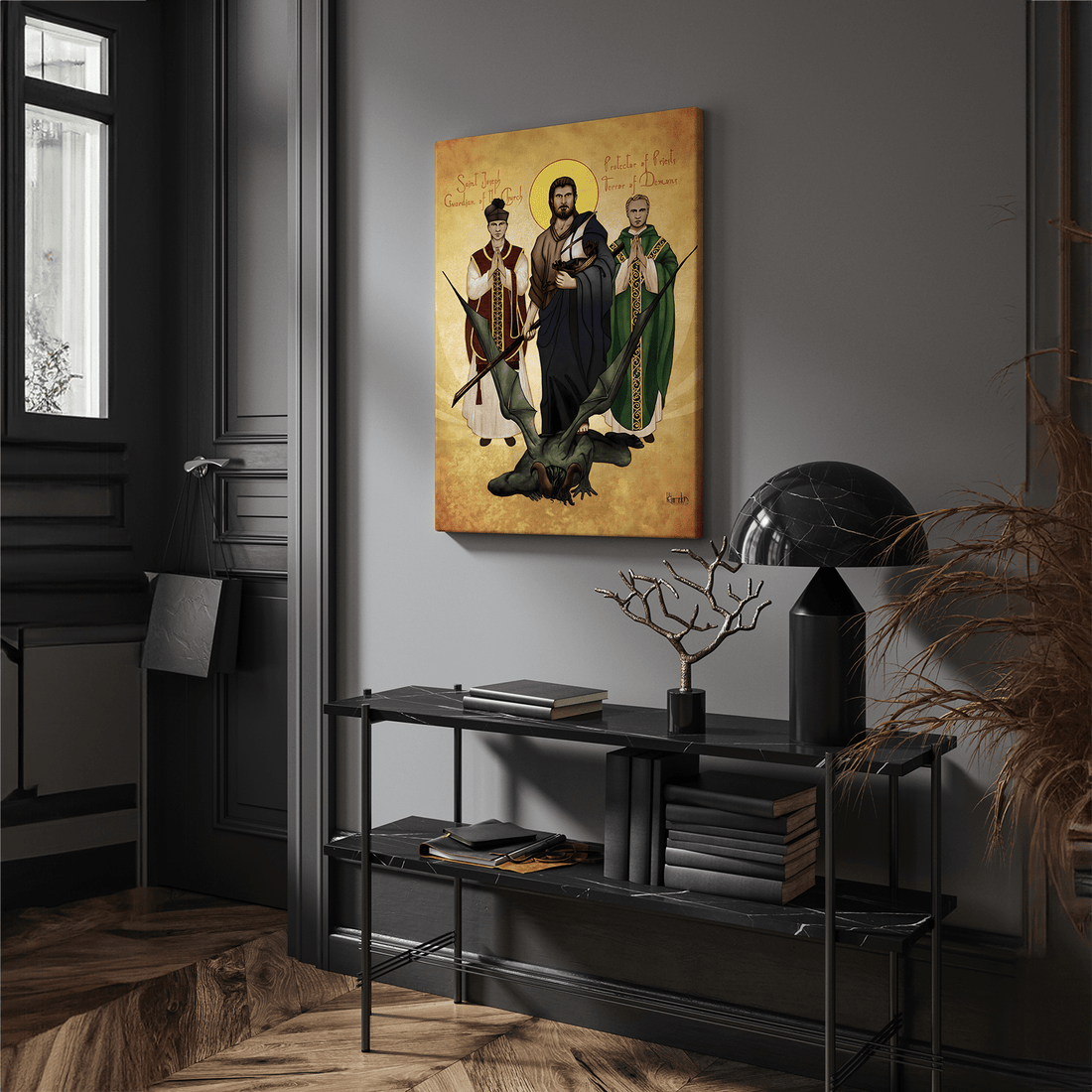 Terror of Demons Premium Canvas Wall Print